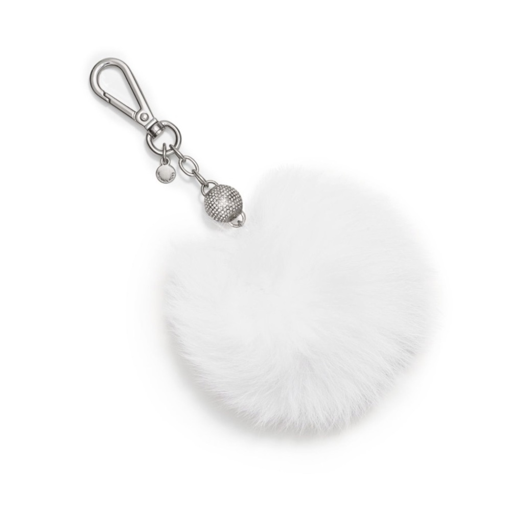 Michael Kors Extra-Large Pavé Fur Key Chain